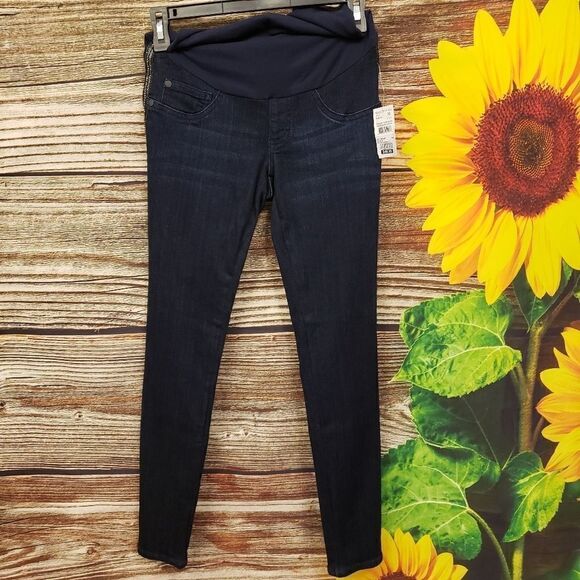 Indigo blue maternity jean Jeggings XS NWT - Picture 1 of 7